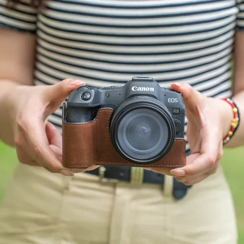 Handmade genuine leather camer - Canon Camera Eos R8 recension och pris
